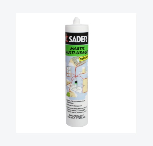 Mastic Silicone Multi-Usage Blanc 280 Ml - détail produit