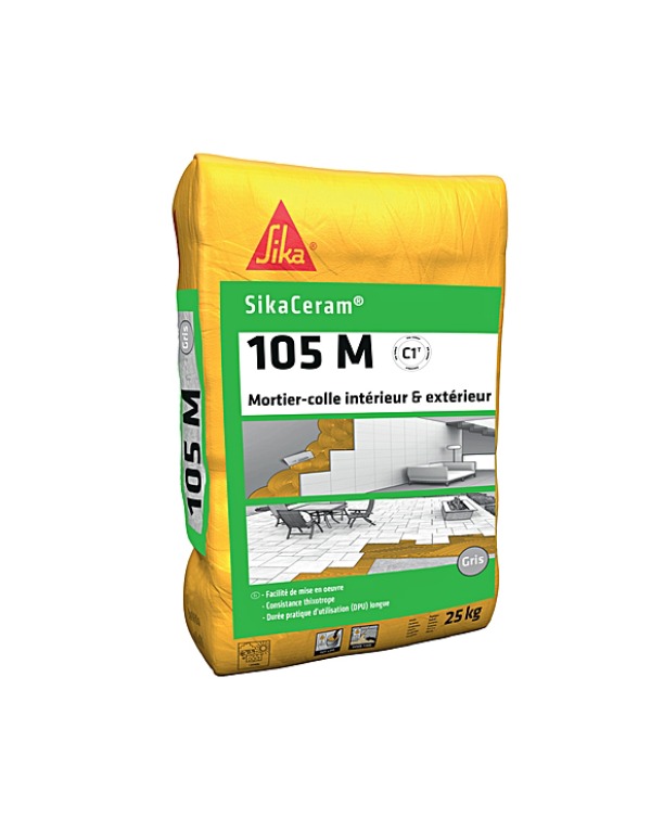 Sikaceram 105M Gris S25Kg