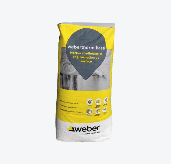 Webertherm base gris – 25 kg - détail produit