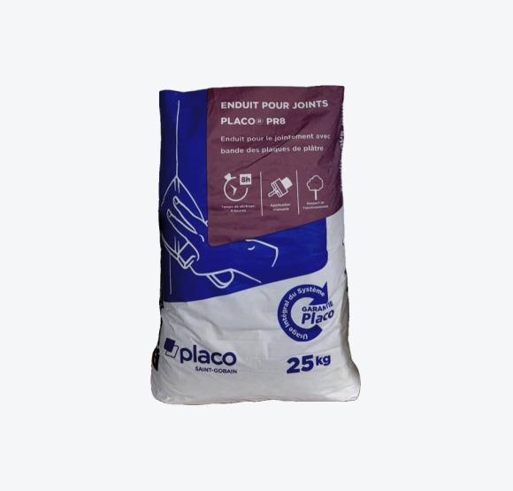 Enduit pour joints Placo PR8 – 25 kg - détail produit